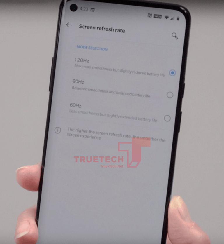 Fotografía filtrada del diseño frontal del OnePlus 8 Pro.