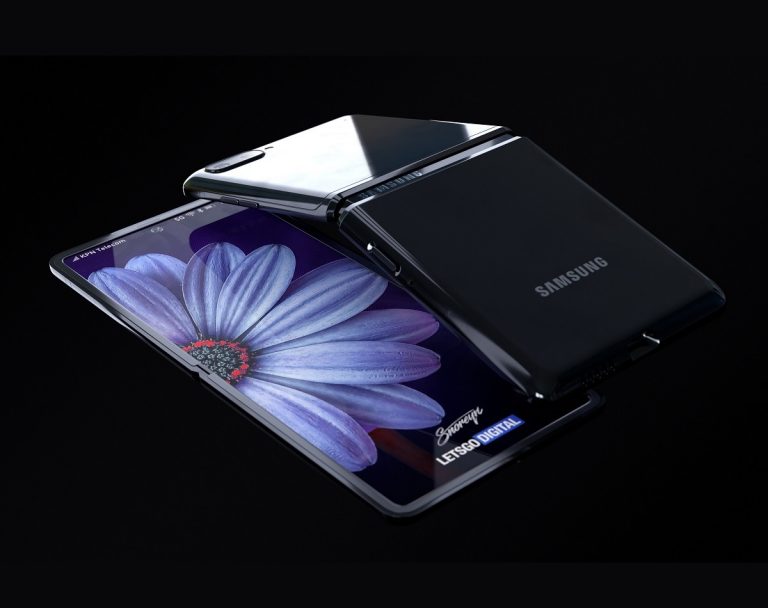 Este sería el Samsung Galaxy Flip Z, sucesor del Galaxy Fold