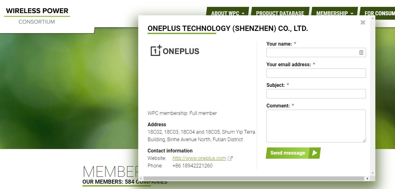 OnePlus en WPC