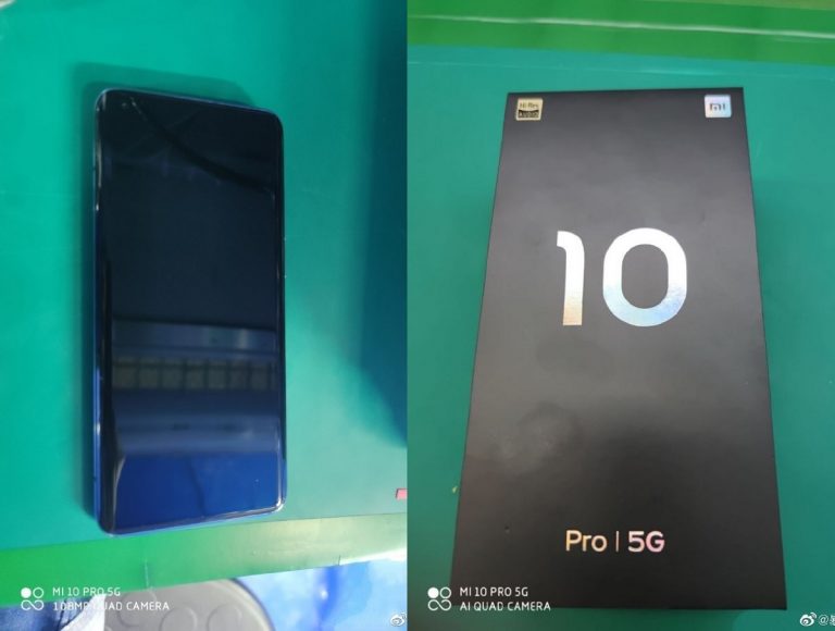 Primeras fotos en vivo del Xiaomi Mi 10 Pro posando junto a su empaque
