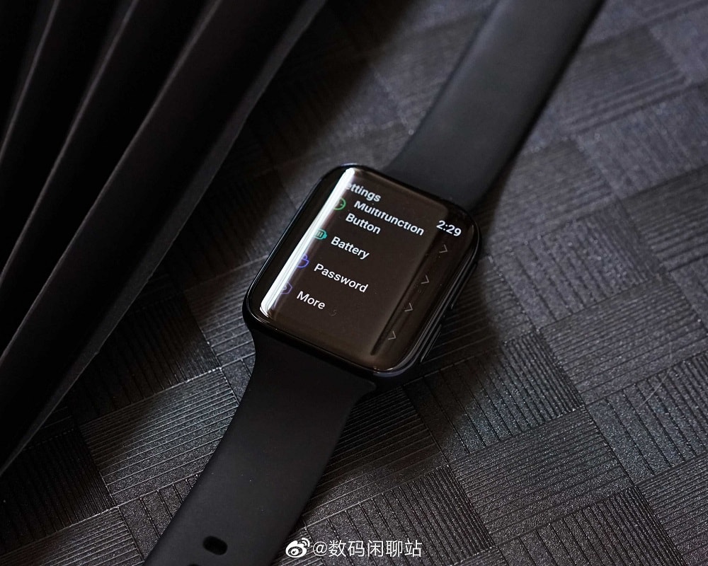 Fotografía filtrada del diseño del OPPO Watch revelando tener Wear OS.