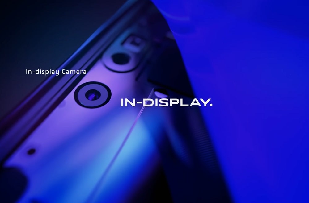 Ilustración de la cámara intra-display del Vivo APEX 2020.