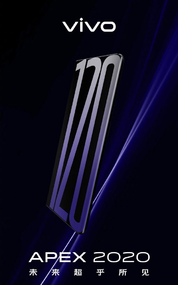 Teaser oficial del Vivo APEX 2020 anticipando parcialmente su diseño.