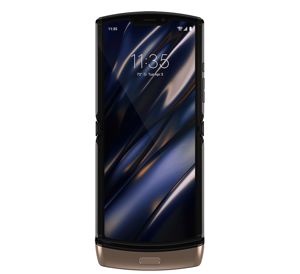 Motorola Razr 2019 dorado pantalla