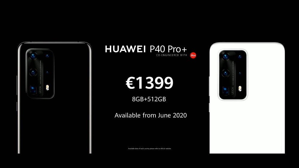 Precio de lanzamiento del Huawei P40 Pro+ de modelo único.