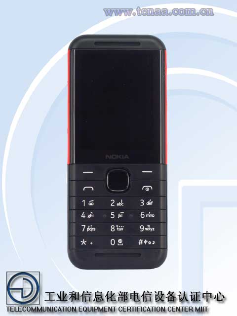 Render frontal del Nokia TA-1212 de posible nombre Nokia XpressMusic.