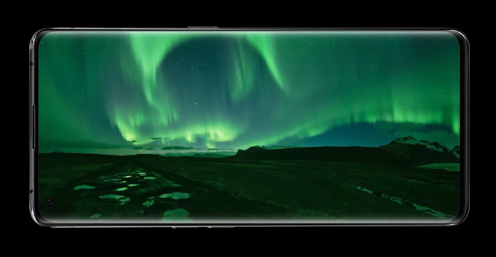 Render oficial del diseño frontal del OPPO Find X2 y el Find X2 Pro.