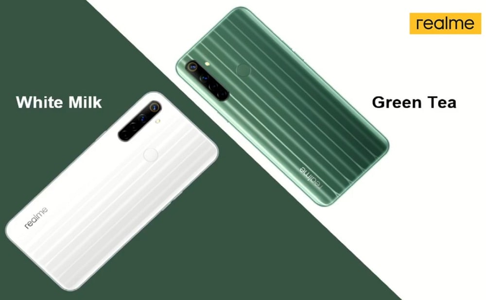 Render oficial de los colores de partida del Realme 6i.
