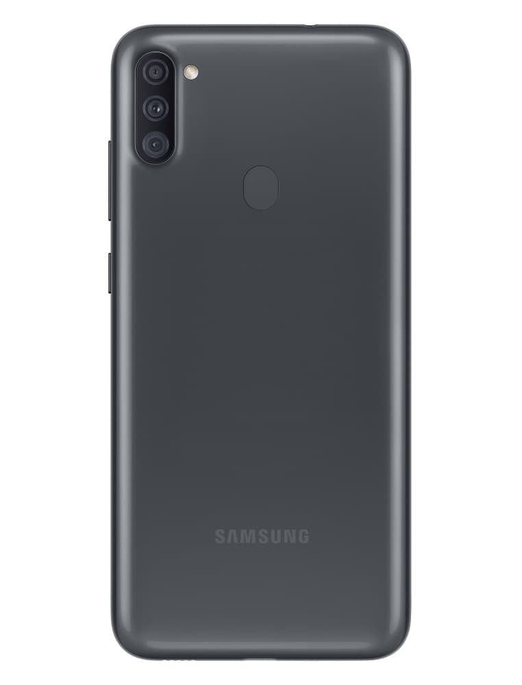 Render oficial del diseño dorsal del Samsung Galaxy A11.