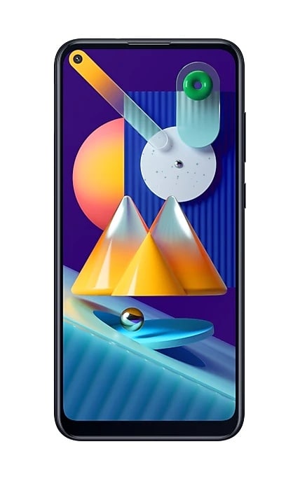 Render oficial del diseño frontal del Samsung Galaxy M11.