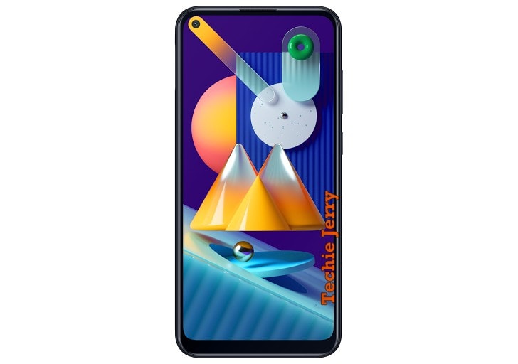 Render filtrado del diseño frontal del Samsung Galaxy M11.
