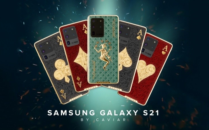 Render oficial publicitando el lanzamiento del Caviar Samsung Galaxy S21.