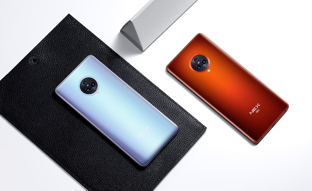 Render ilustrativo del diseño posterior del Vivo NEX 3S 5G.