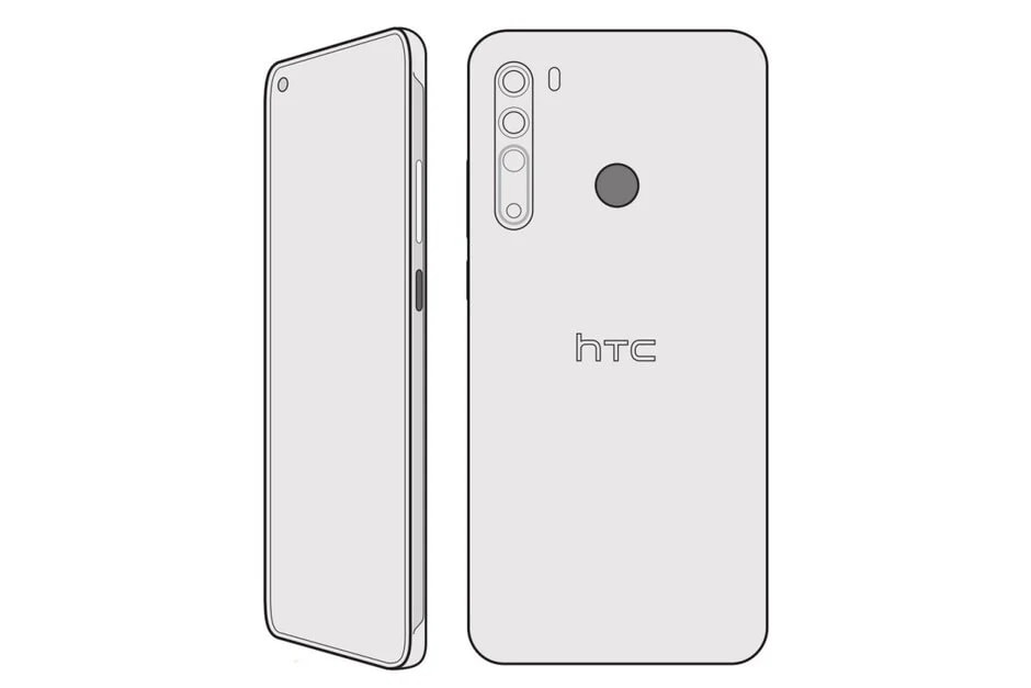 Render filtrado por Evan Blass del diseño del HTC Desire 20 Pro.