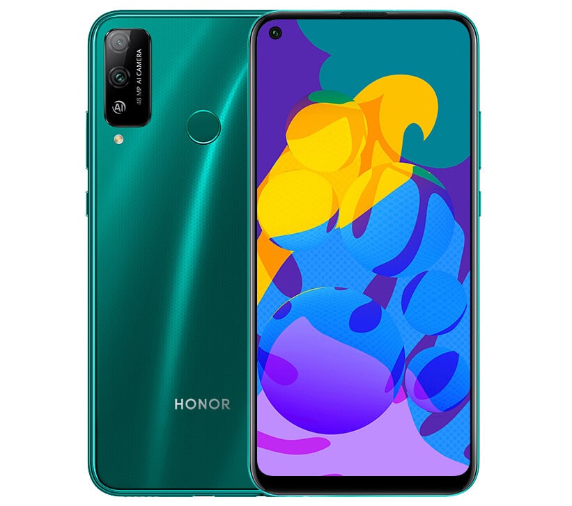 Render oficial del diseño frontal y dorsal del Huawei Honor Play 4T.