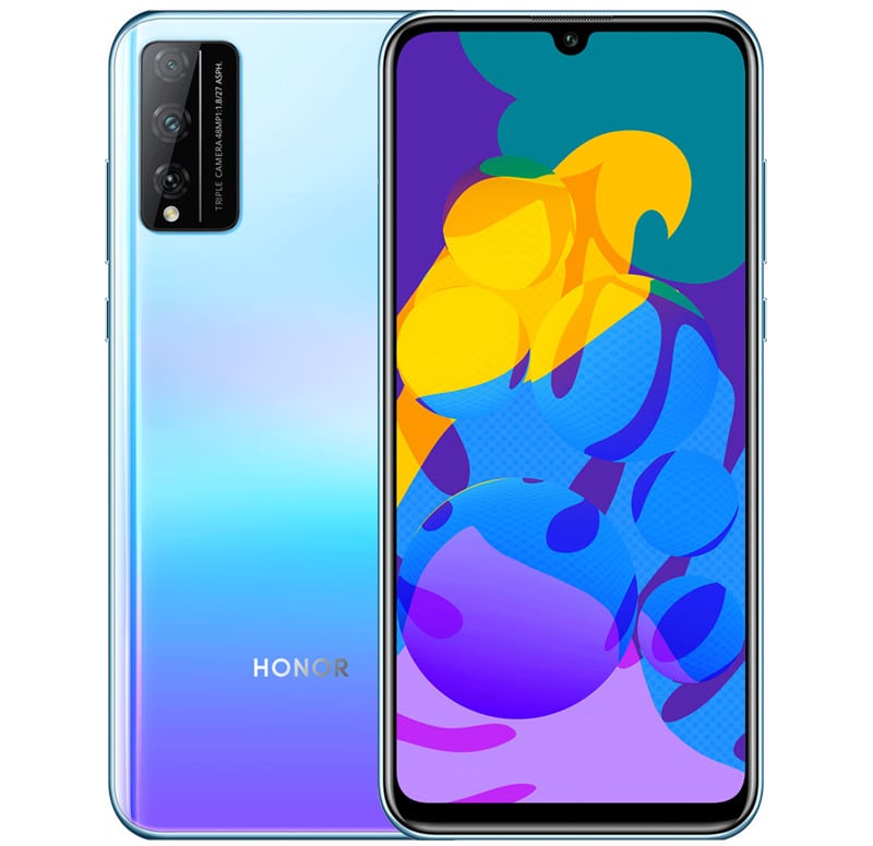 Render oficial del diseño frontal y dorsal del Huawei Honor Play 4T Pro.