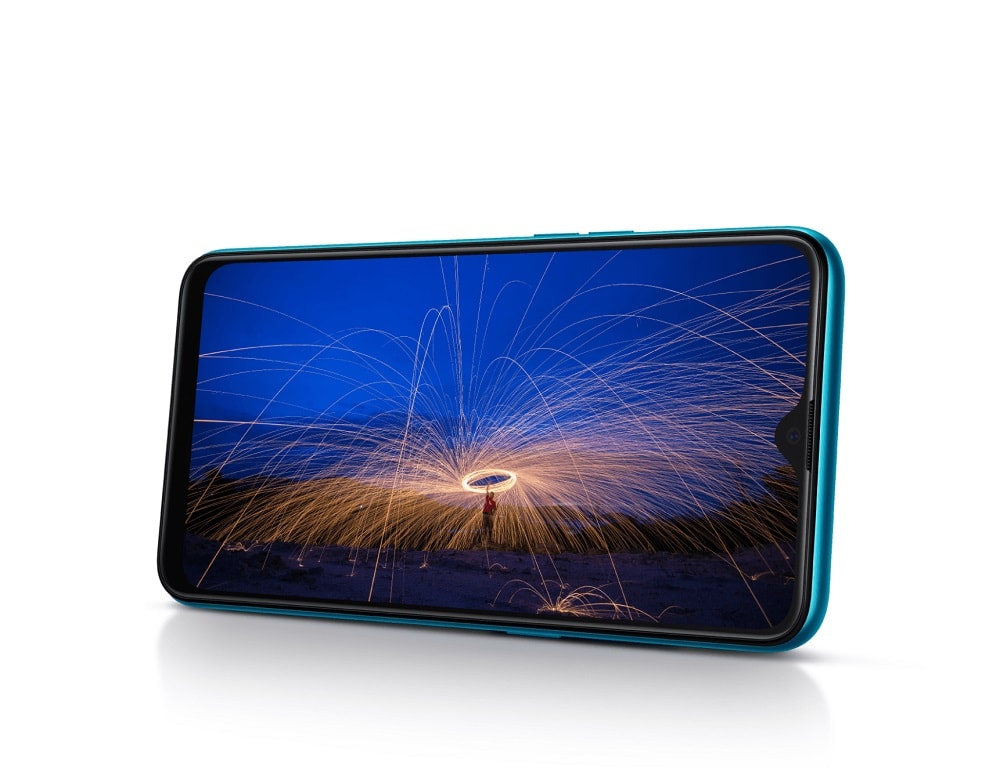 Render oficial del diseño frontal del OPPO A12.