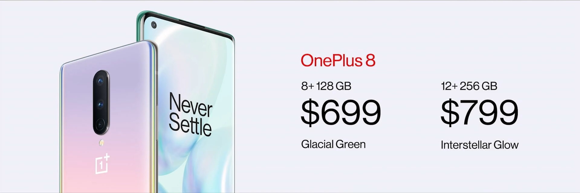Precios para las dos variantes de los OnePlus 8.