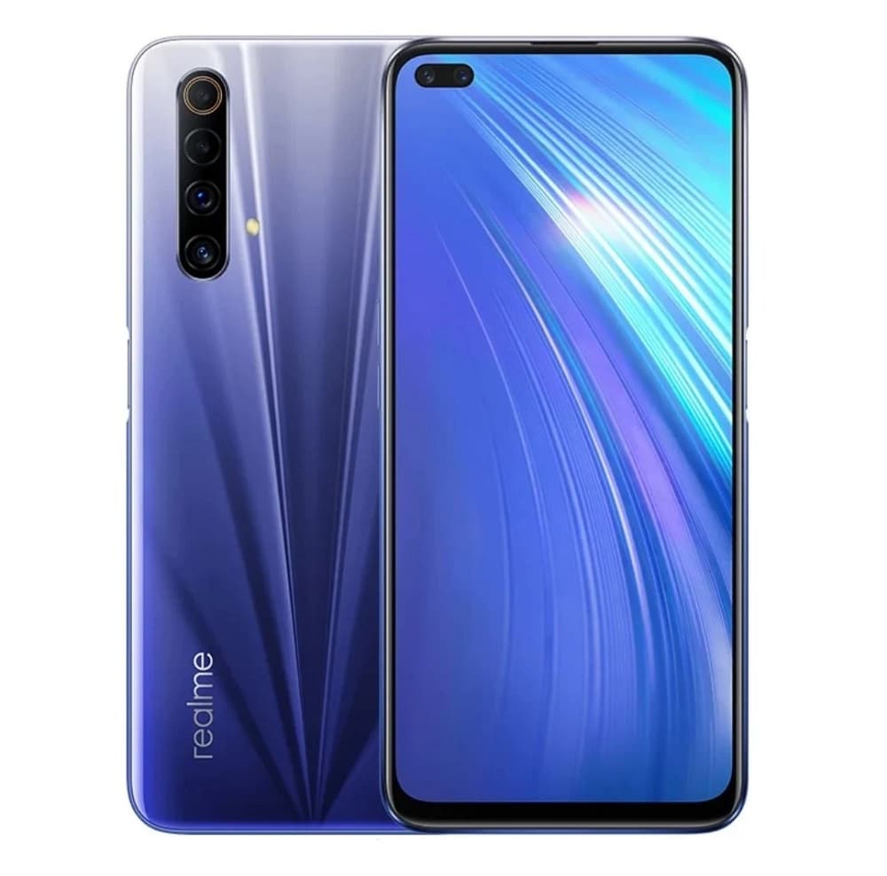 Render oficial del diseño frontal y dorsal del Realme X50m 5G.