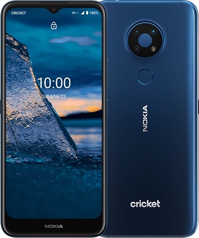 Render oficial del diseño frontal y dorsal del Nokia C5 Endi.