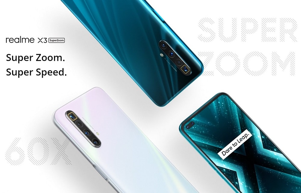 Render promocional del Realme X3 SuperZoom.