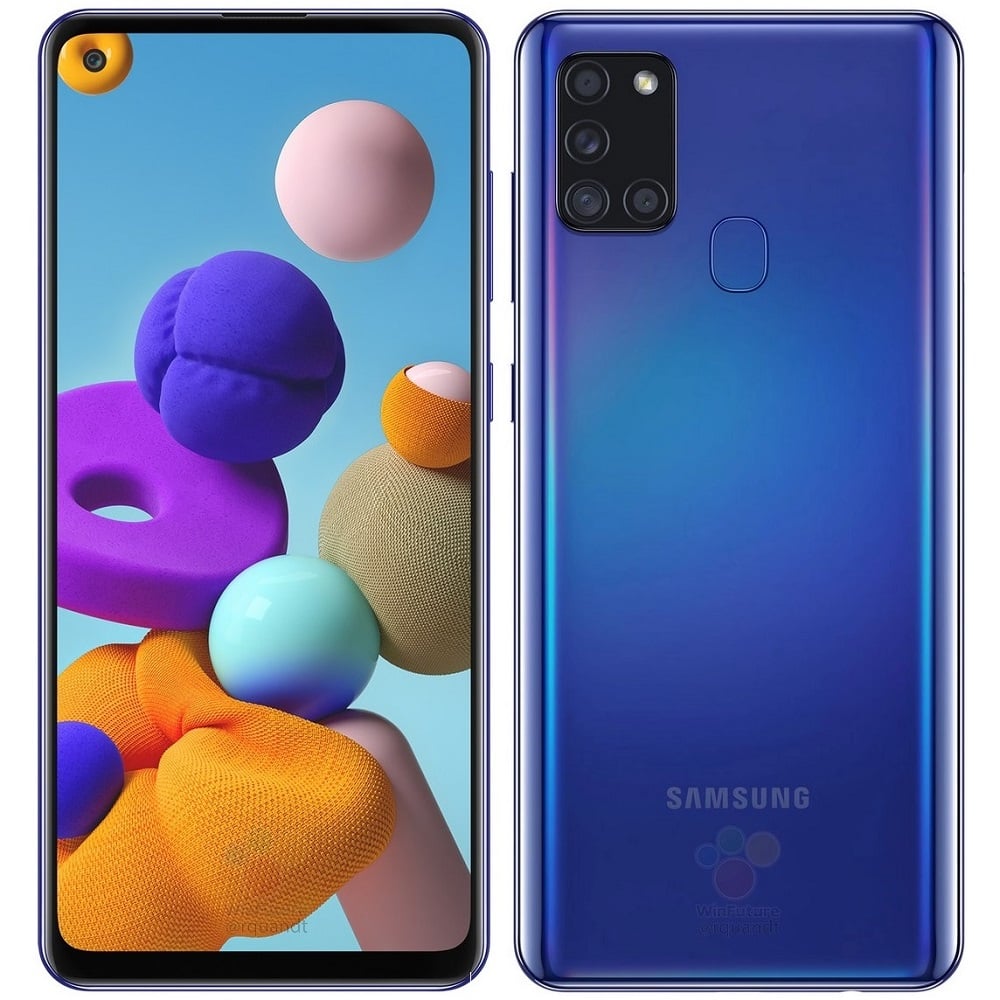 Samsung Galaxy A21s se filtra por completo en renders y características