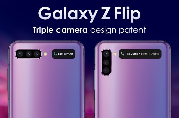 Render conceptual ilustrando dos diseños del Samsung Galaxy Z Flip 2.