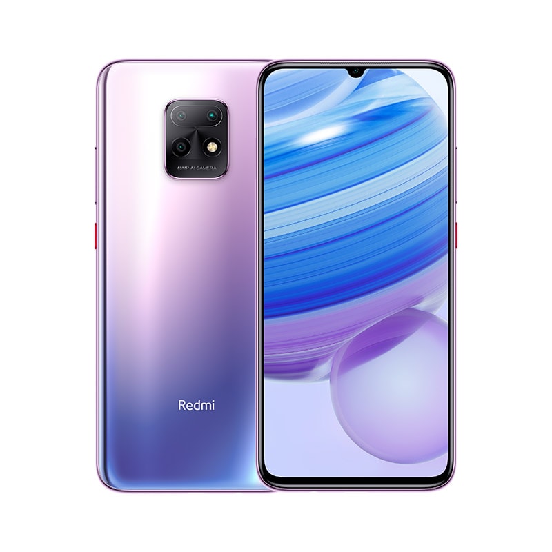 Render oficial del diseño frontal y dorsal del Redmi 10X 5G.