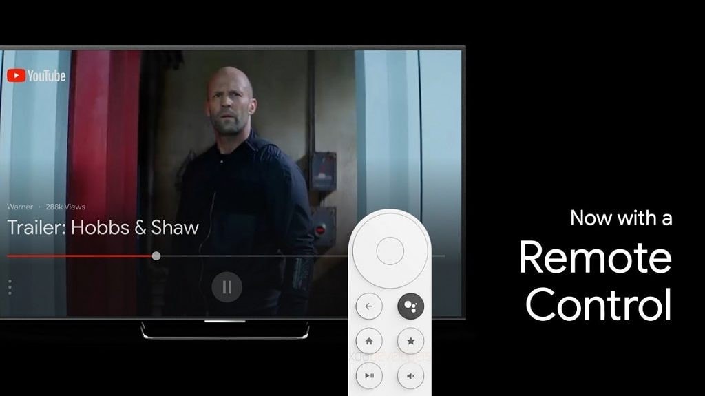 Render filtrado del diseño del control remoto de Google Sabrina.