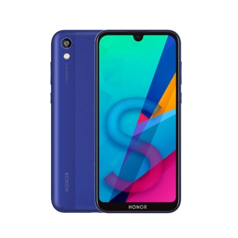 Render oficial del diseño frontal y dorsal del Huawei Honor 8S 2020.