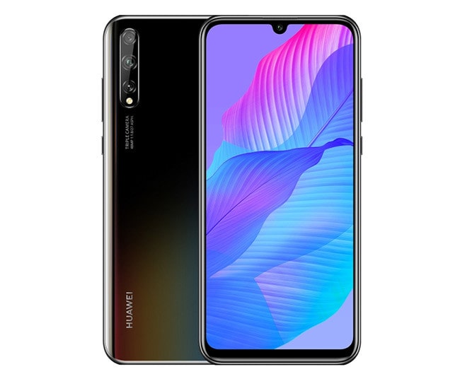 Render oficial del diseño frontal y dorsal del Huawei P Smart S.