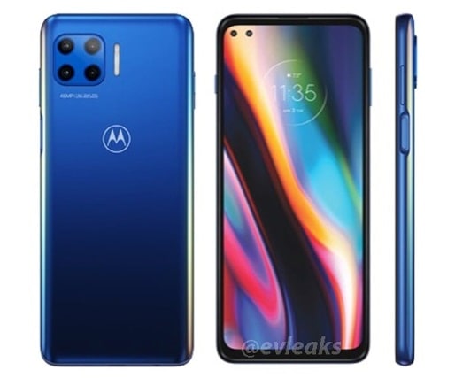 Render filtrado del diseño frontal y dorsal del Motorola G 5G.