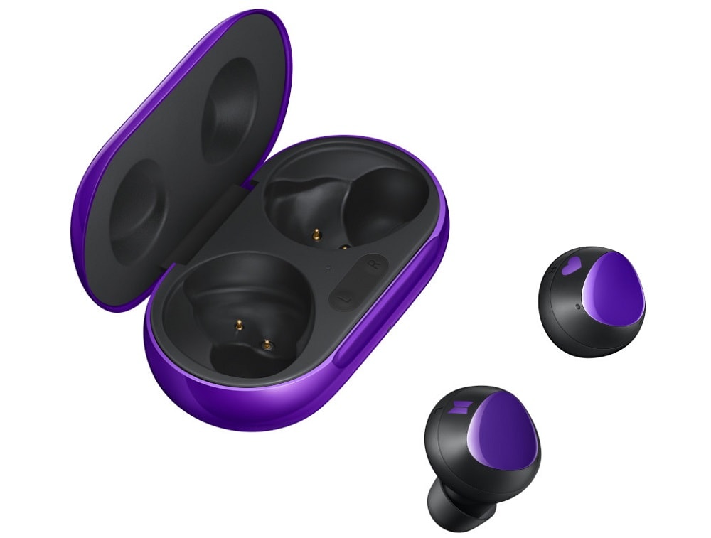 Render oficial de los Samsung Galaxy Buds+ BTS Edition.