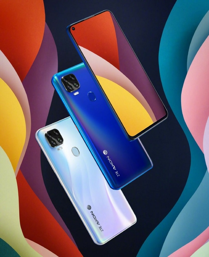 Render promocional del ZTE Axon 11 SE 5G revelando sus dos colores de partida.