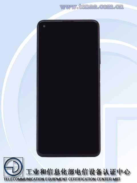 Render oficial del diseño frontal del Huawei Enjoy 20s.