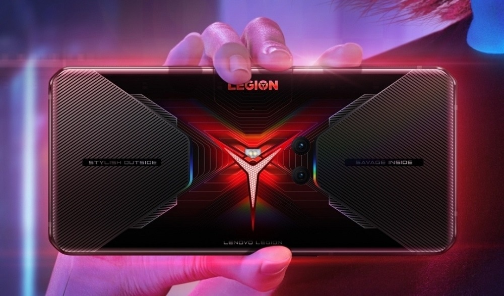 Render promocional del diseño dorsal del Lenovo Legion Duel.