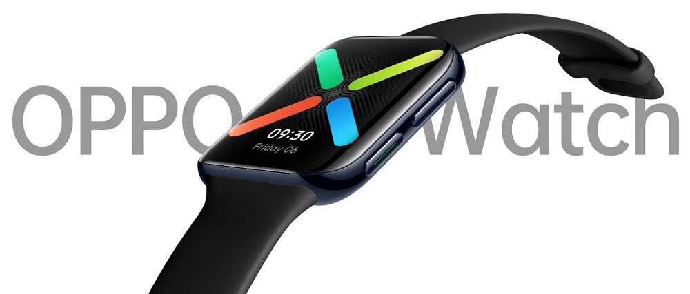 Render promocional del diseño frontal del OPPO Watch.