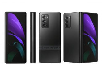 Renders de prensa del Samsung Galaxy Z Fold 2 lo muestran en detalle