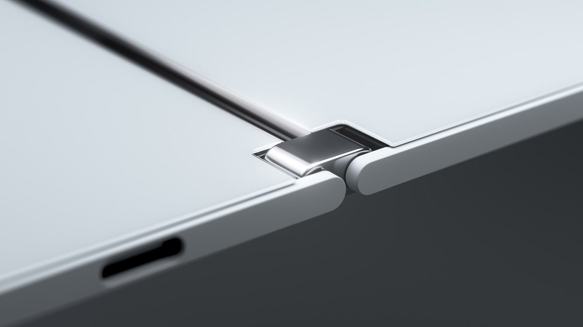 Imagen oficial de la bisagra de la Microsoft Surface Duo.