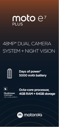 Póster filtrado del Motorola Moto E7 Plus.