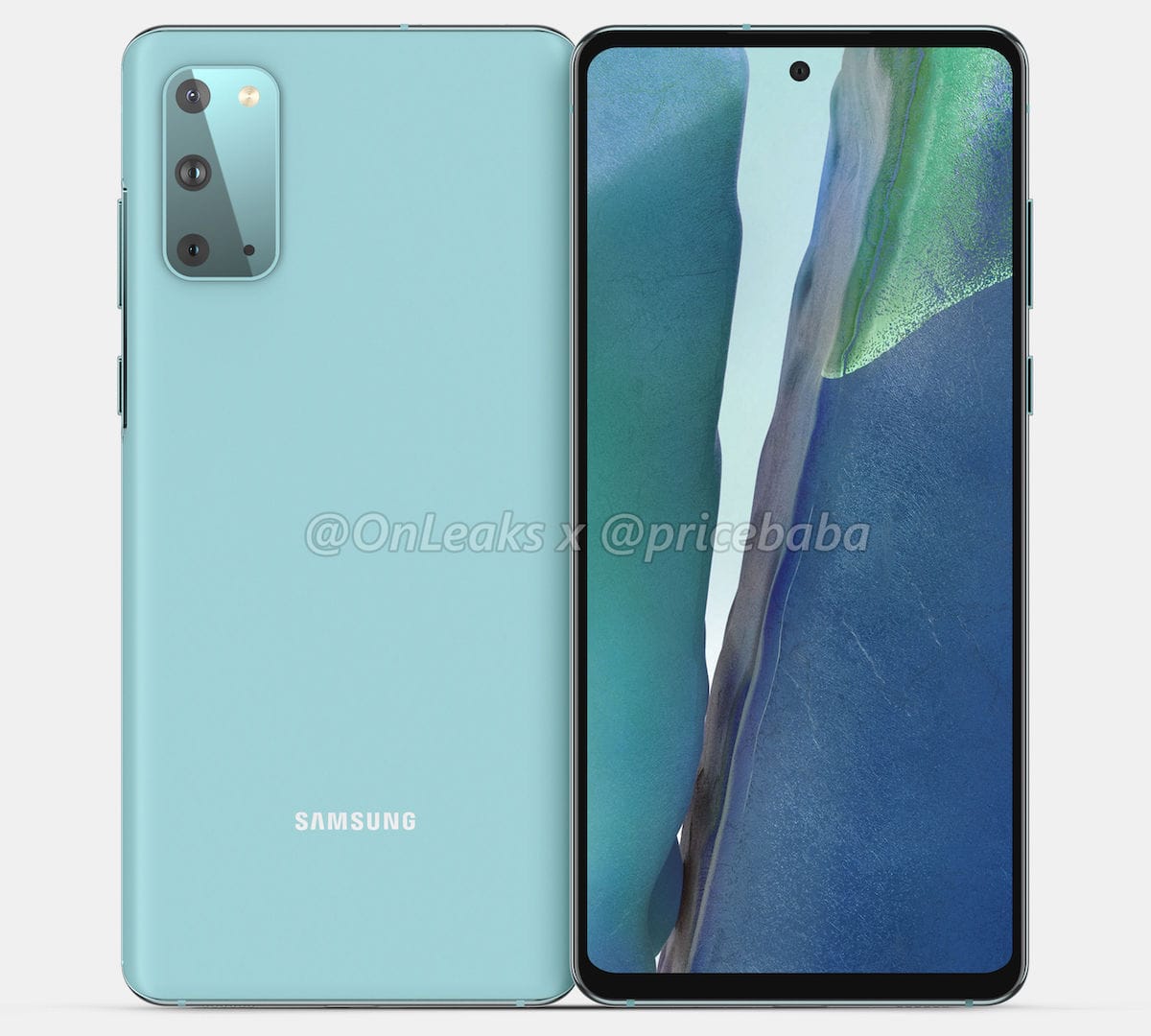 Samsung Galaxy S20 FE renders