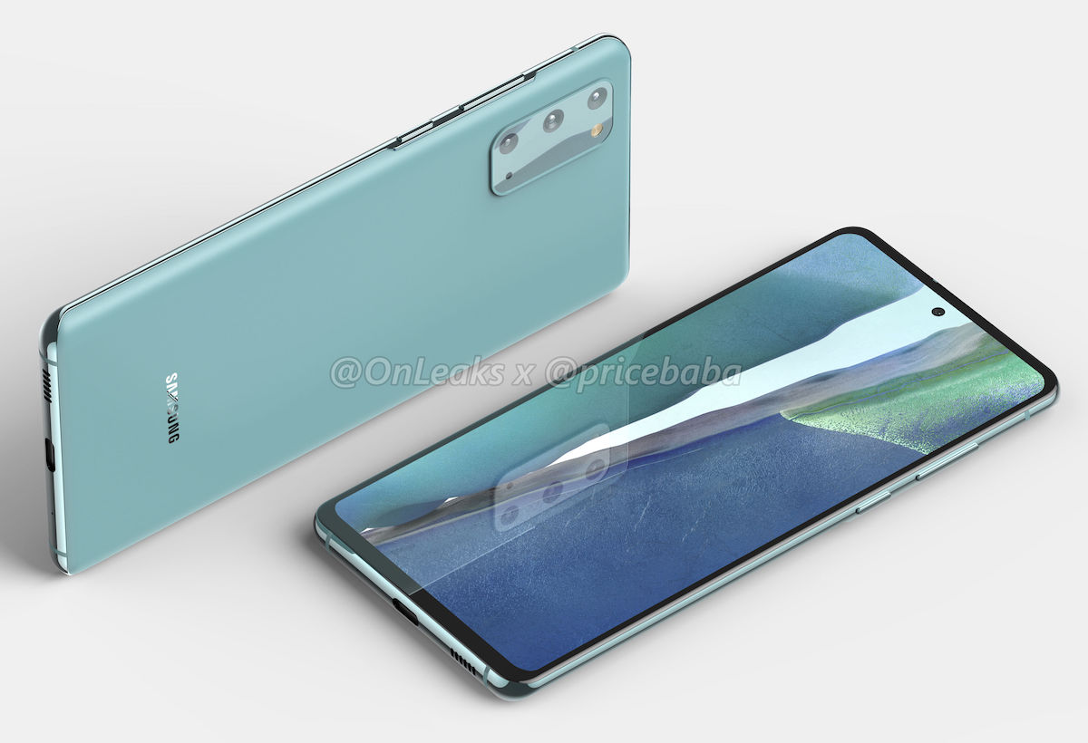 Samsung Galaxy S20 FE renders
