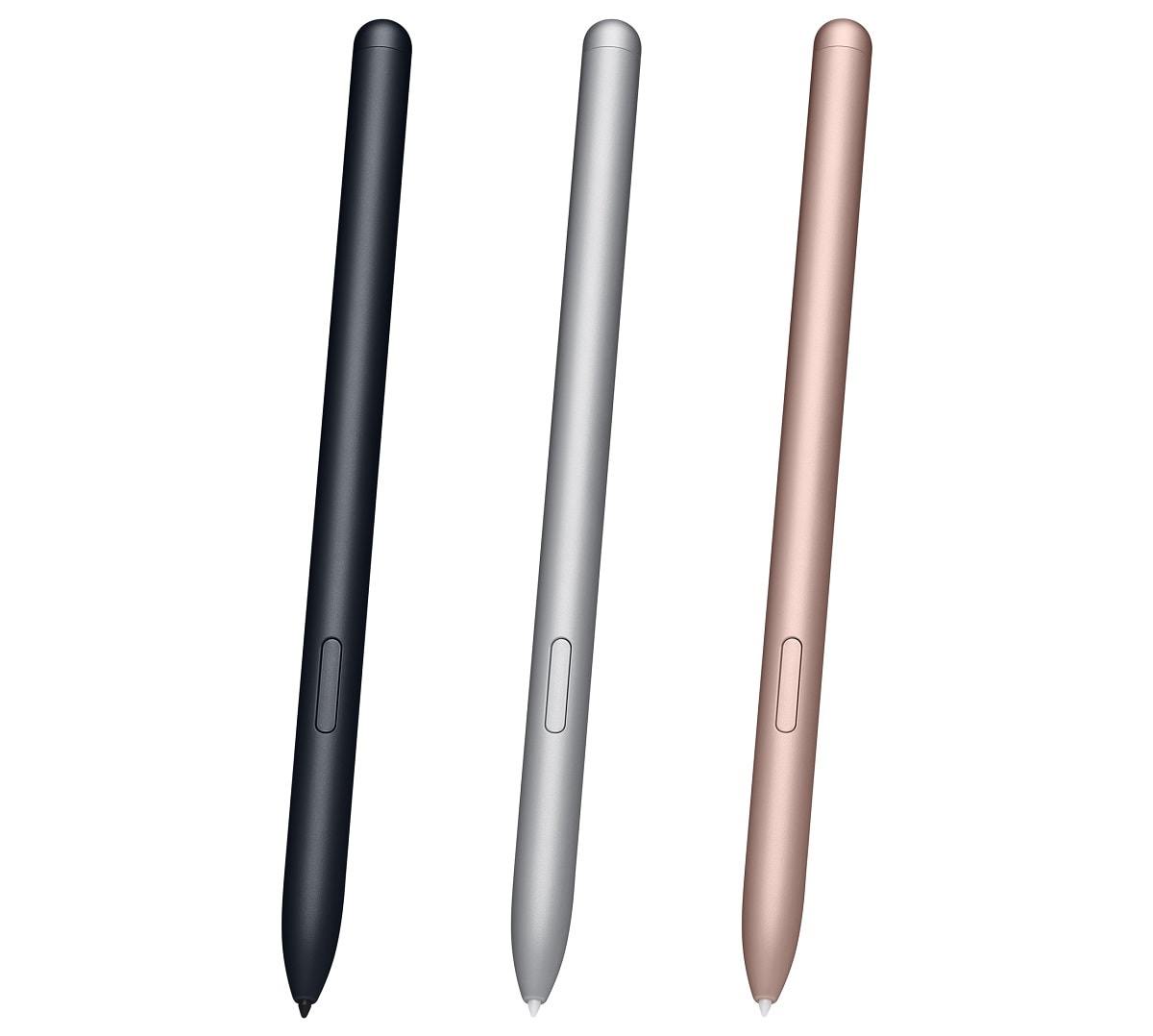 Render oficial de los lápices S Pen de las Samsung Galaxy Tab S7 y Galaxy Tab S7+.