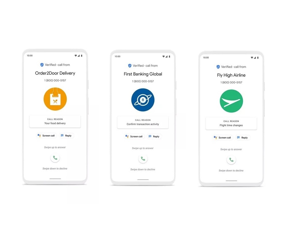 Render oficial de Google Phone y su nueva función Verified Calls o Llamadas Verificadas.