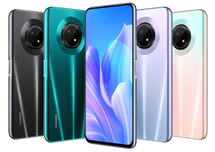 Render del diseño frontal y dorsal del Huawei Enjoy 20 Plus 5G.