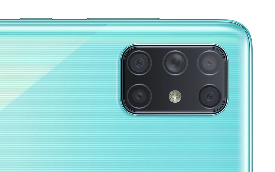 Render ilustrativo filtrado del diseño dorsal del Samsung Galaxy A72.