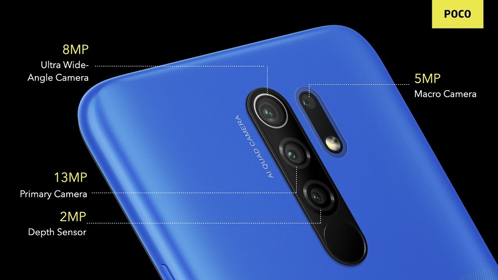 Infografía oficial de las características de la cámara dorsal del Xiaomi POCO M2.