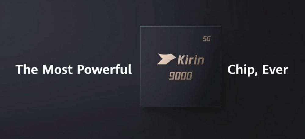 Captura de pantalla de la presentación del Kirin 9000 de 5nm.