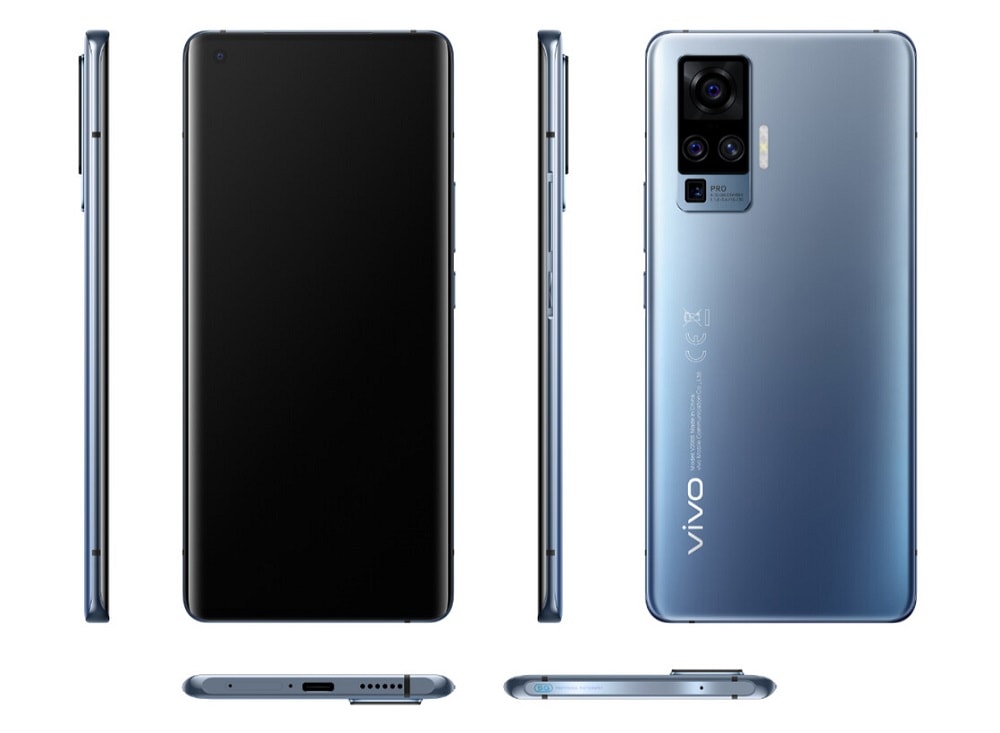 Render oficial del diseño completo del Vivo X51 5G.