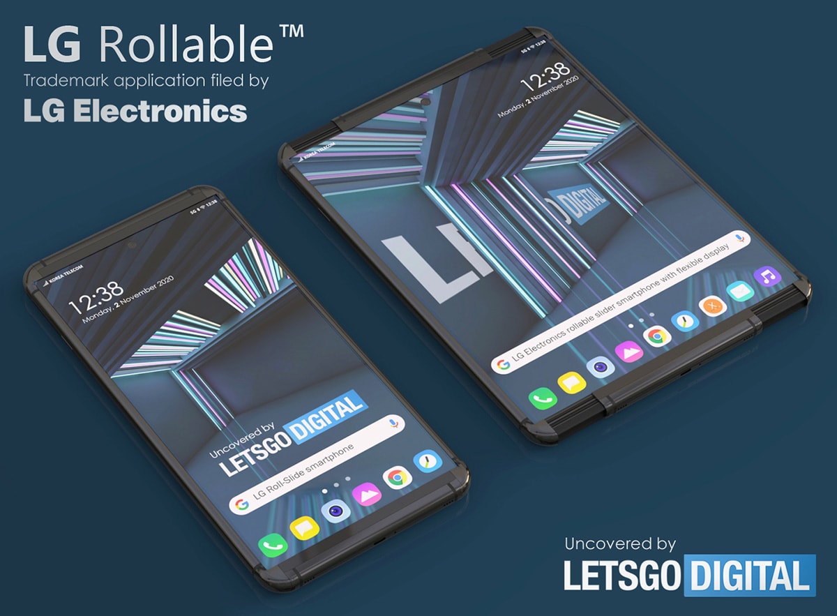 Render ilustativo creado por Lets Go Digital del diseño del LG Rollable.